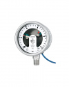 1610.92 Bourdon tube pressure gauges RSCh 63-3 with indirect limit switch contact assembly inductive contact, bayonet ring case stainless steel, safety category S3 according to DIN EN 837-1, mechanical pressure measuring instruments ARMANO