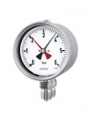 5101 Duplex pressure gauges with two Bourdon tubes DRCh 100-3 6 bar indicates two pressures plus differential pressure bayonet ring case stainless steel ARMANO